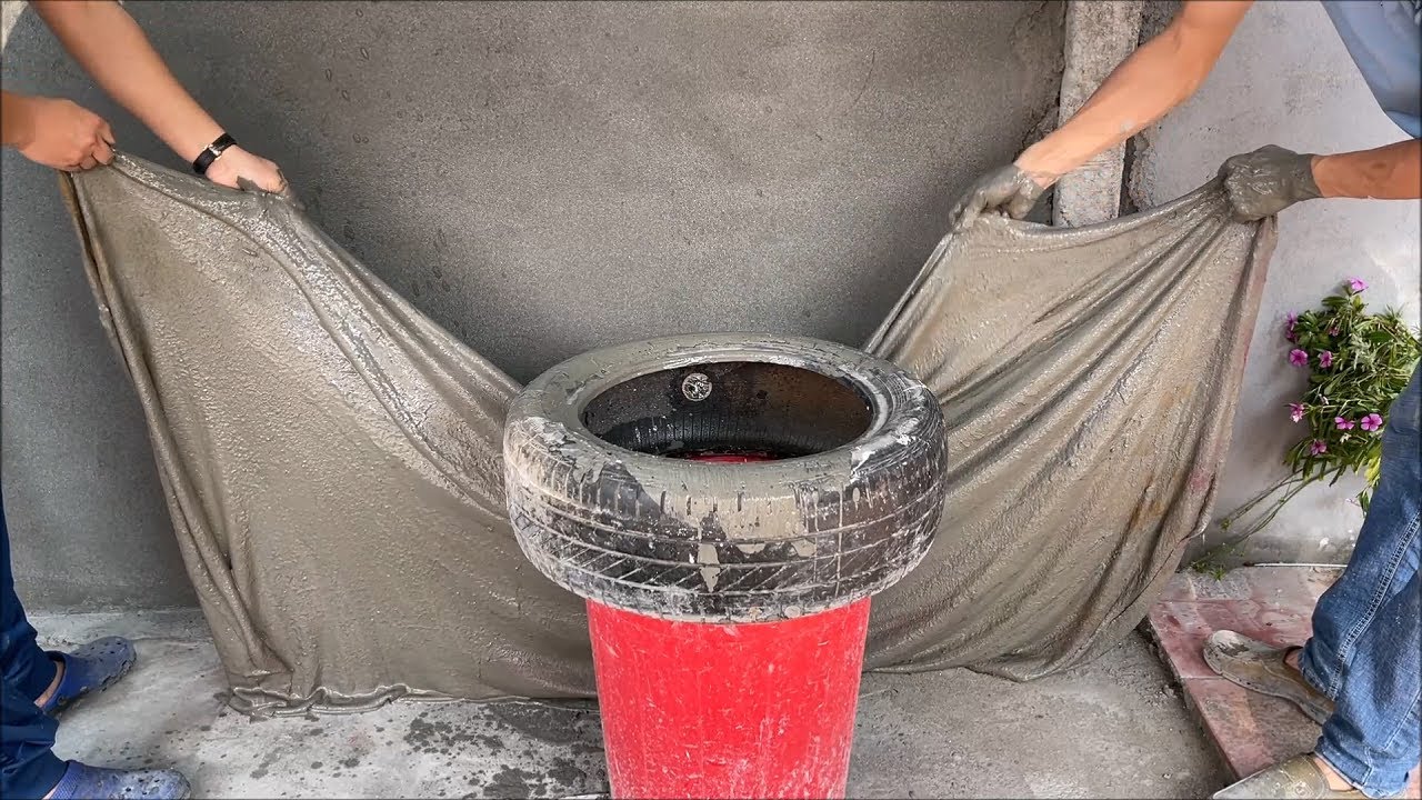 Awesome Garden Decoration - Beautiful and Easy - Creative Cement ideas - DIY Aquarium