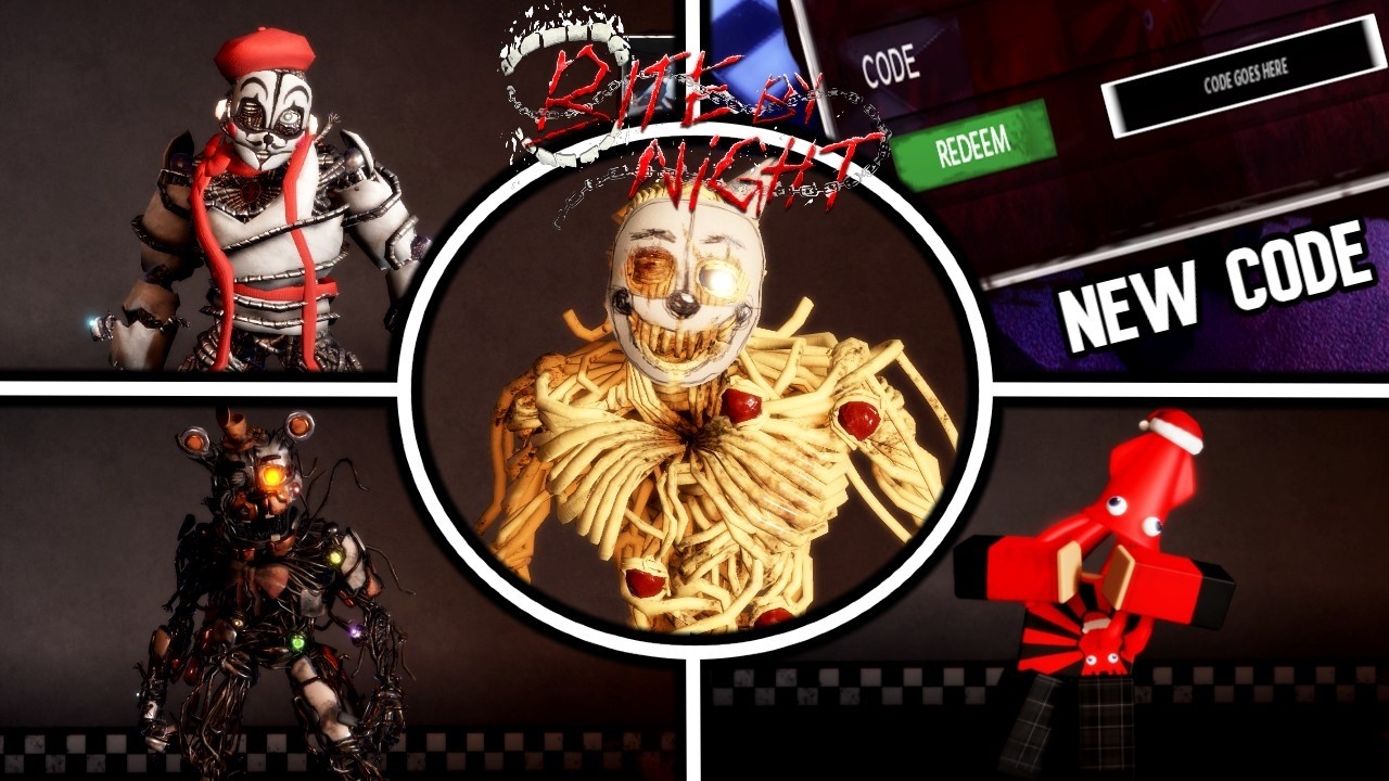 Bite By Night Update: All New Ennard Skins Gameplay + New Code & Emotes | Roblox