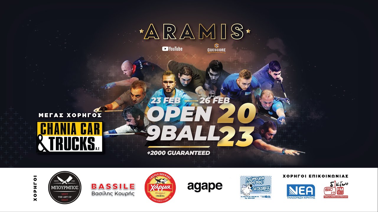 | FINAL | EKONOMOPOULOS vs DAMOULAKIS | ARAMIS OPEN NINEBALL 2023 [FEB 23-26]