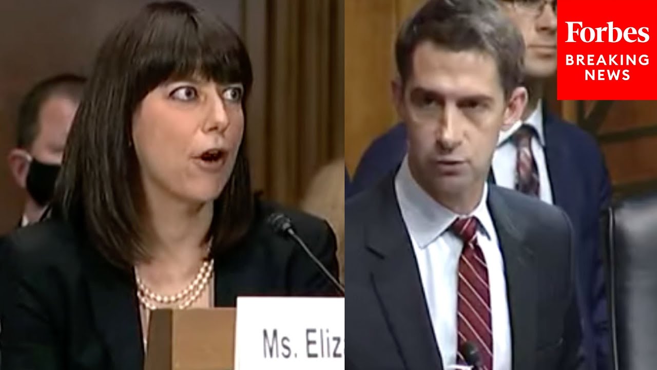 'How Did Your Office Get It So Wrong?': Tom Cotton Grills Solicitor General Nom Elizabeth Prelogar