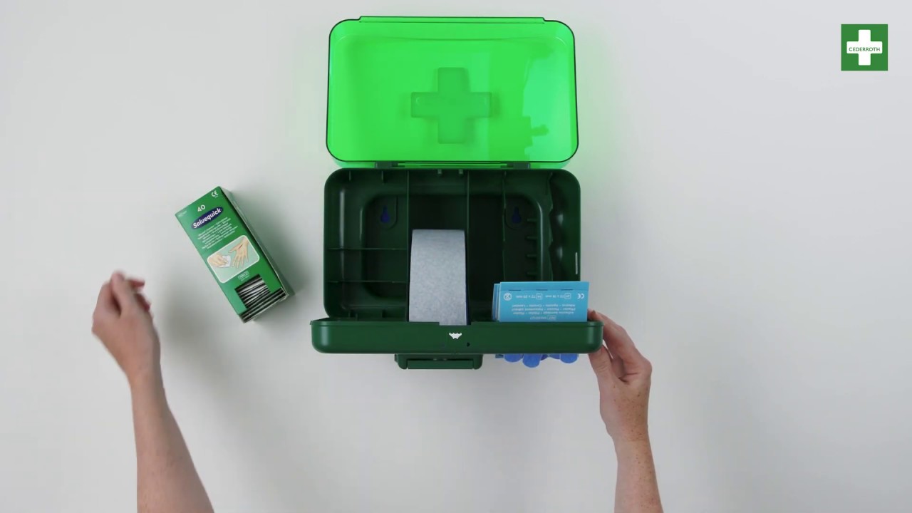 Cederroth Wound Care Dispenser Blue - Deutsch