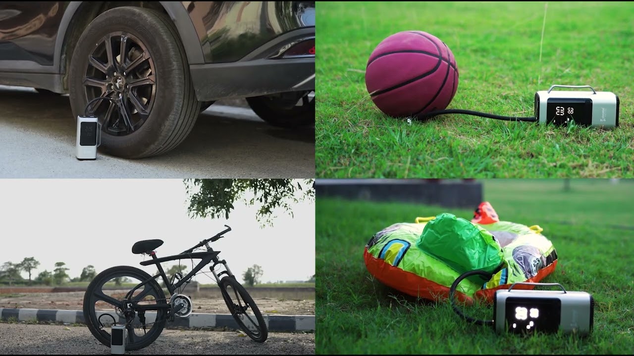 4-in-1 Car Emergency Tool 🚗 | Cockatoo ATJ-9366 Jump Starter & Tyre Inflator | 150 PSI Power