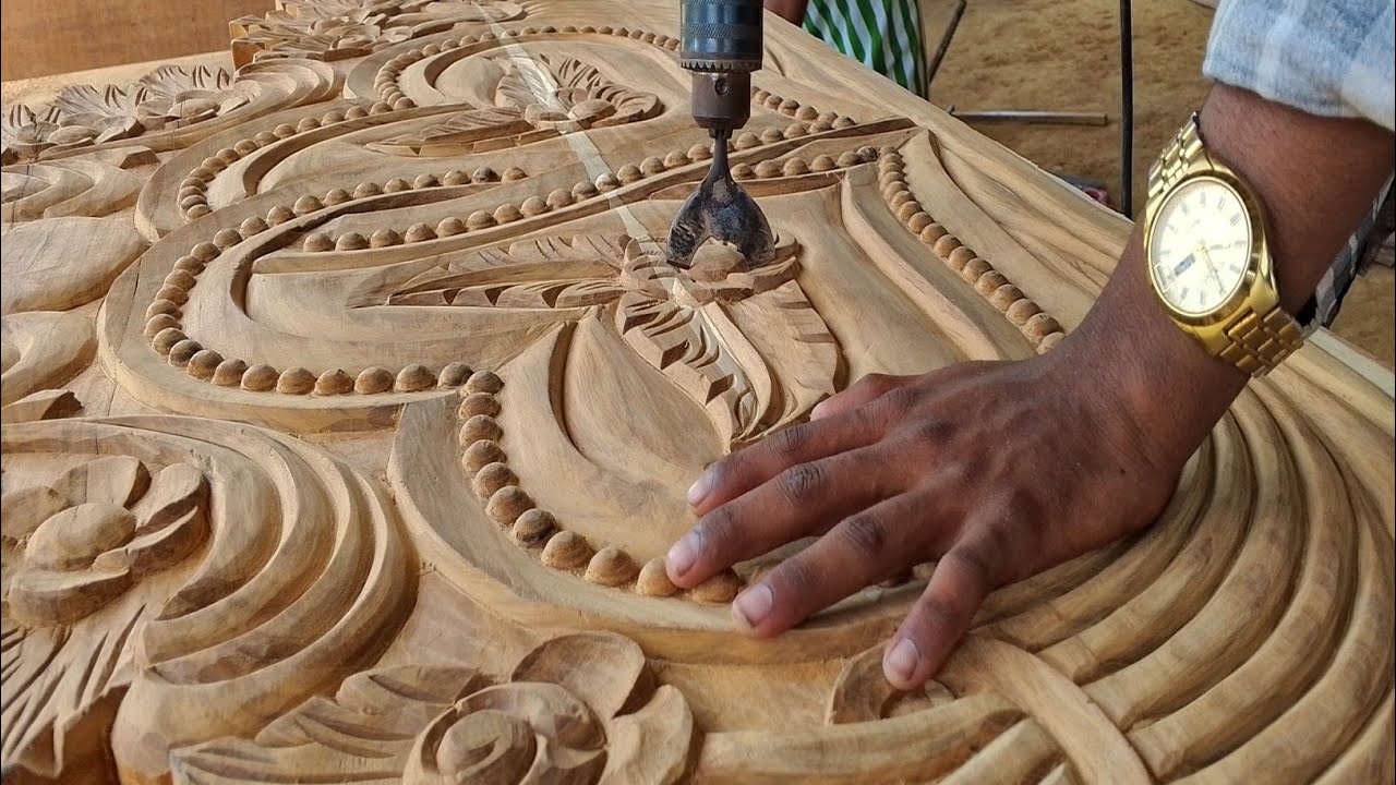 How To Making Head Box Bed Wood Carving Design ✓ सीखो बॉक्स पलंग का डिजाइन बनाना #woodcarving