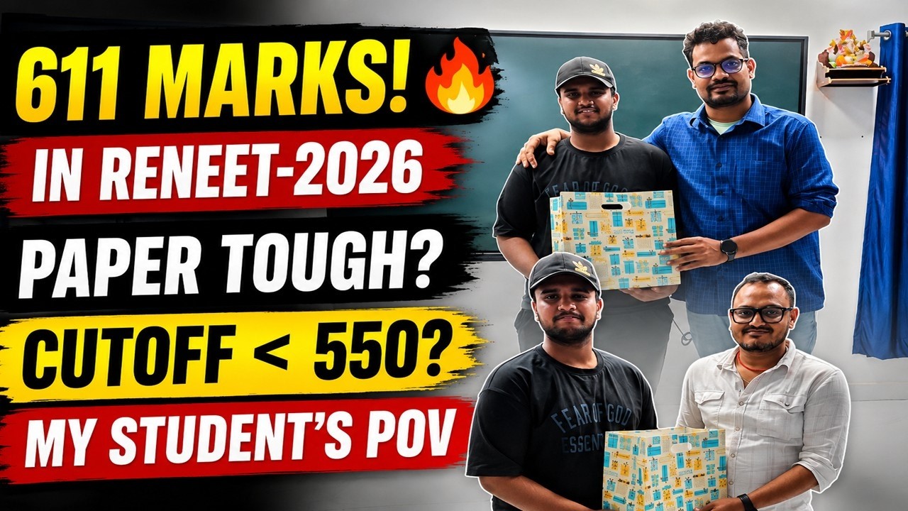 611 Marks in Re-NEET 2026! Our Student's Honest Paper Review & Cutoff Prediction