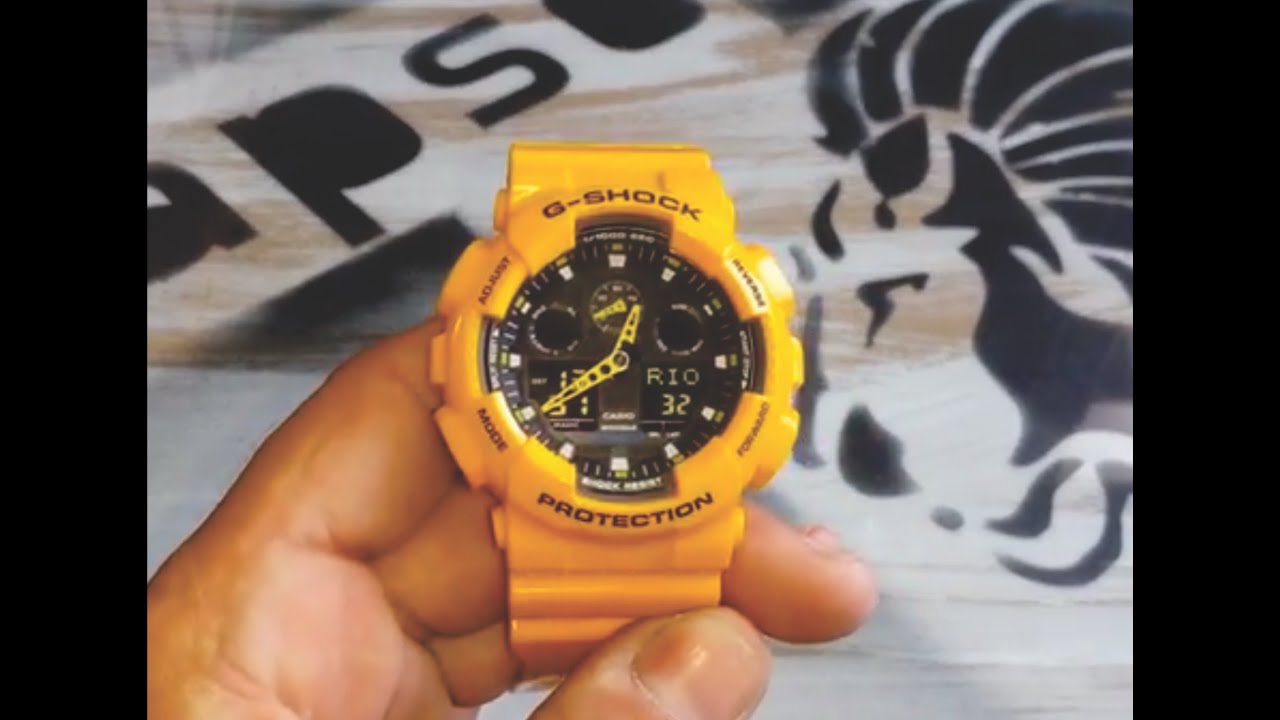 Como Ajustar o Ponteiro com o Digital do Relogio G-SHOCK ga100