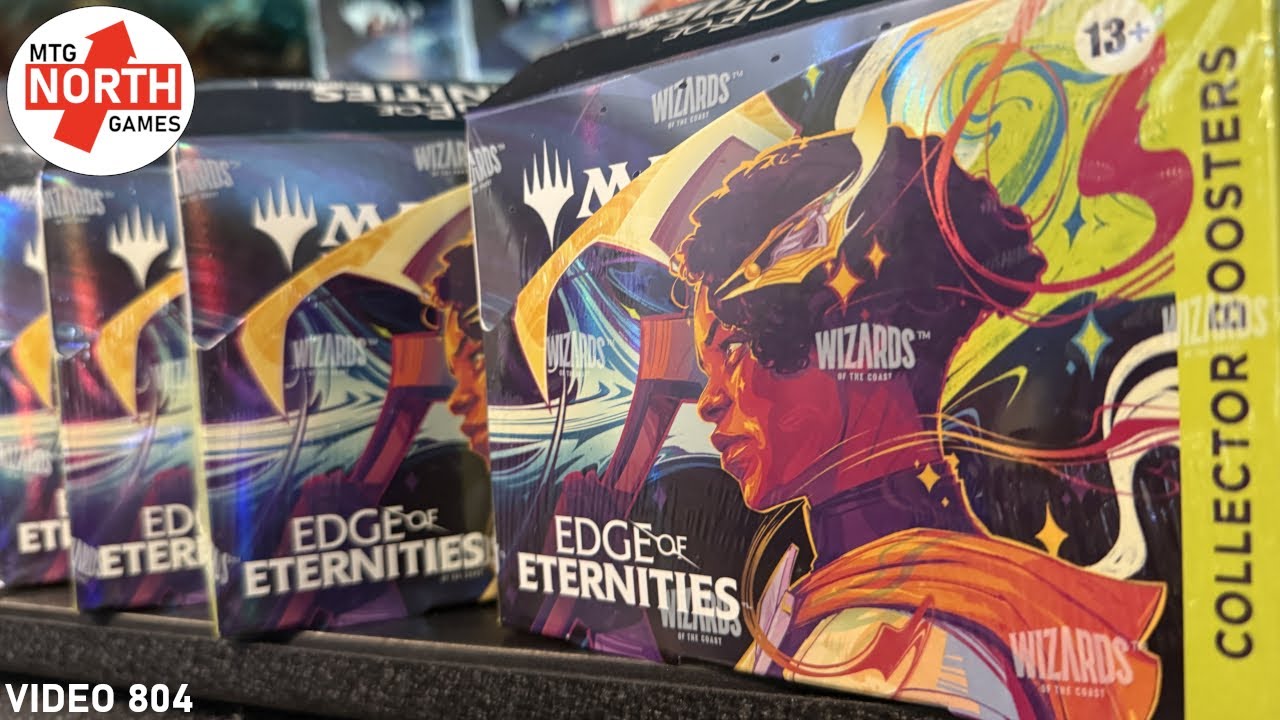 Вот что делает этот набор отличным: коллекционная коробка Edge of Eternities, открывающаяся с ОГОНЬЮ