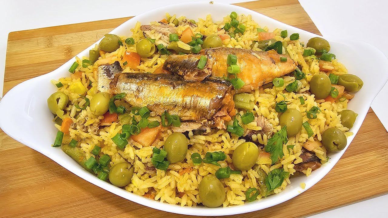 ESSE ARROZ FICA INCRÍVEL! com Sardinha  todo ano fazemos na semana Santa