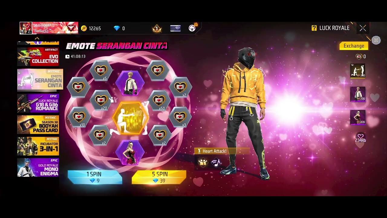 Dapet hadiah utama dalam 6 spins??? #ff