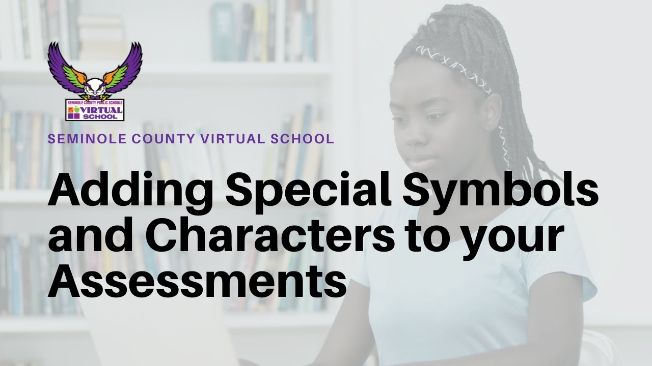 Adding Special Symbols in Educator
