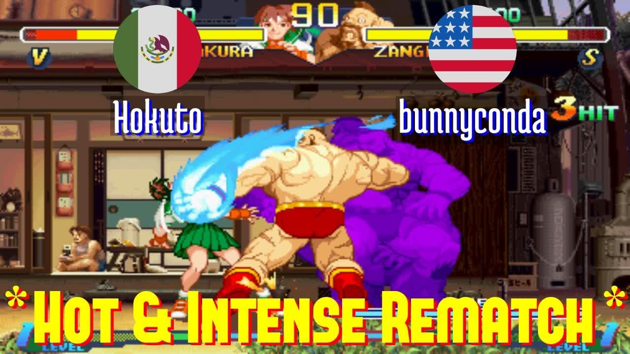 FT5 @sfa2u: Hokuto (MX) vs bunnyconda (US) [Street Fighter Alpha 2 sfa2 Fightcade] Feb 20
