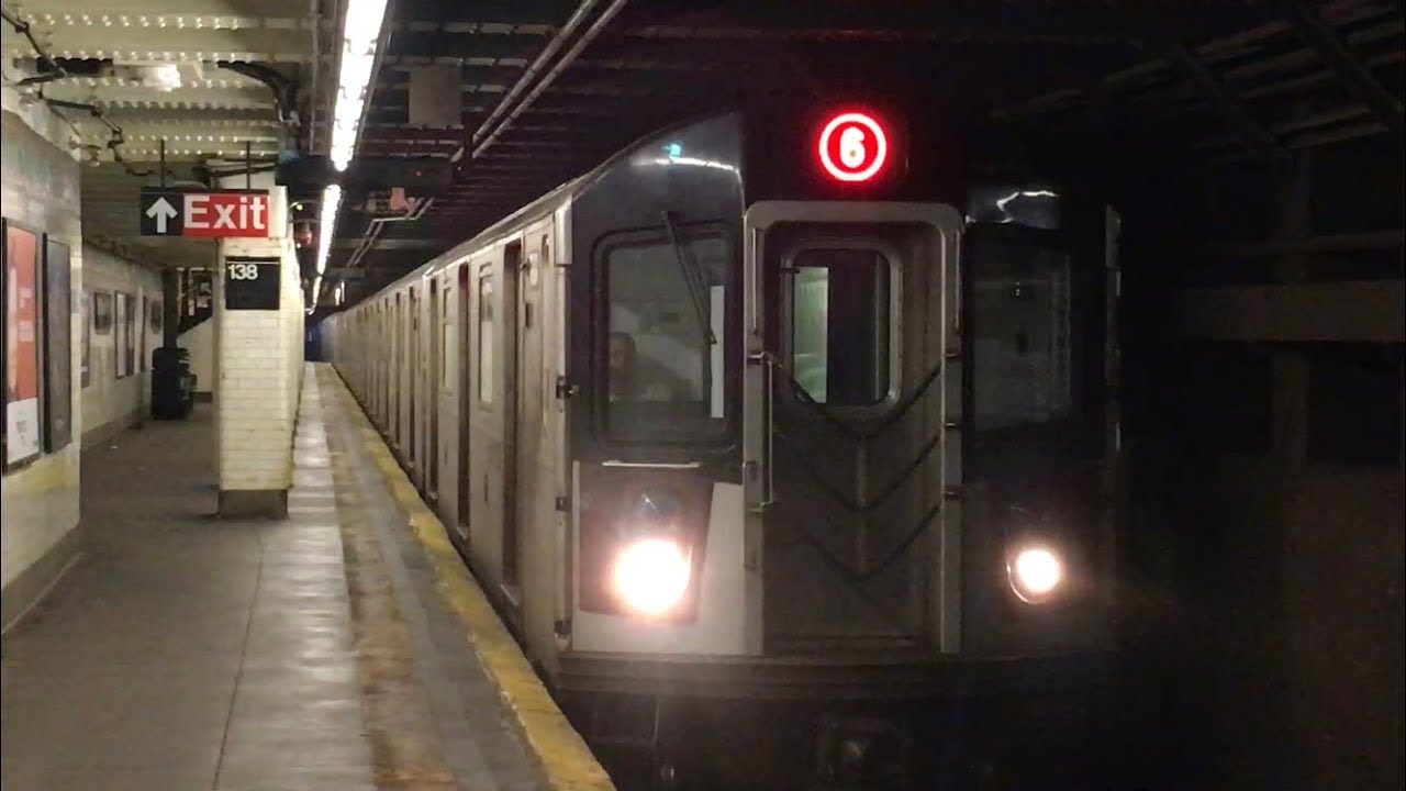 IRT Jerome Ave Line: (4) (5) Lcl and (6) Exp Trains @ 138th St-Grand Concourse (R62A, R142, R142A)