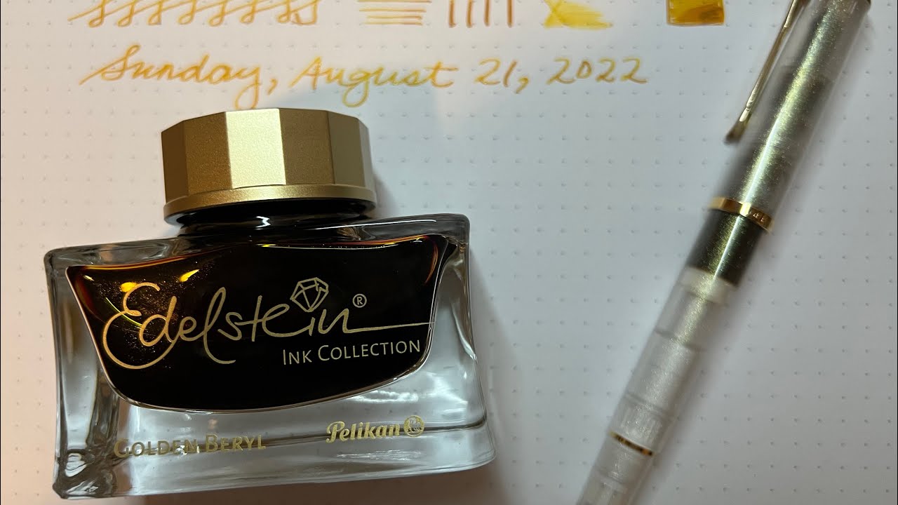 Pelikan M200 Golden Beryl Special Edition & Edelstein Golden Beryl 2021 Ink of the Year!