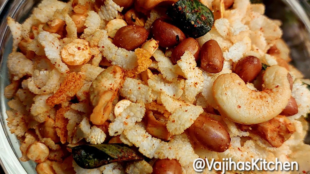 Poha Chivda Namkeen Mix Recipe-Poha Chivda Recipe-Chivda Recipe by Vajiha's Kitchen #pohachivda