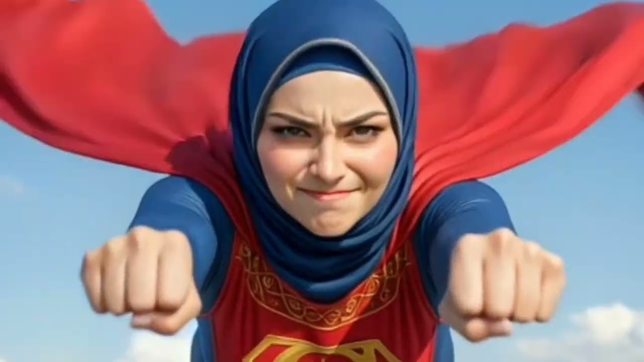 Real Life Hijab Superhero Goes Viral! 4K Cinematic Transformation