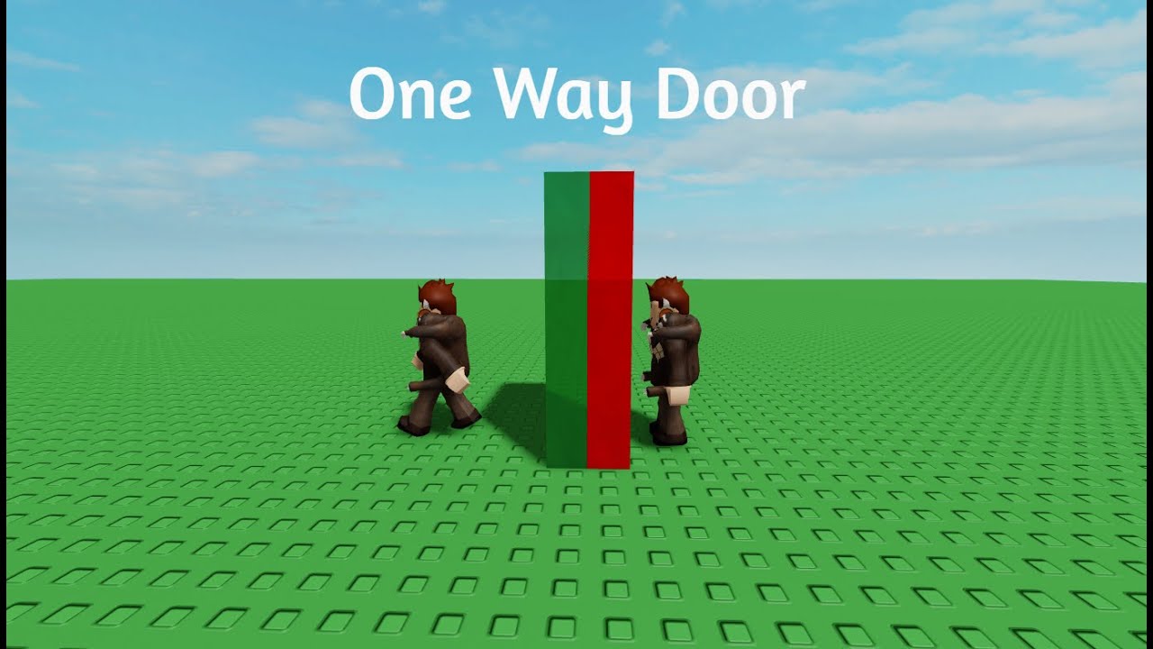 Tutorial how to make one-way doors (Roblox Studio)