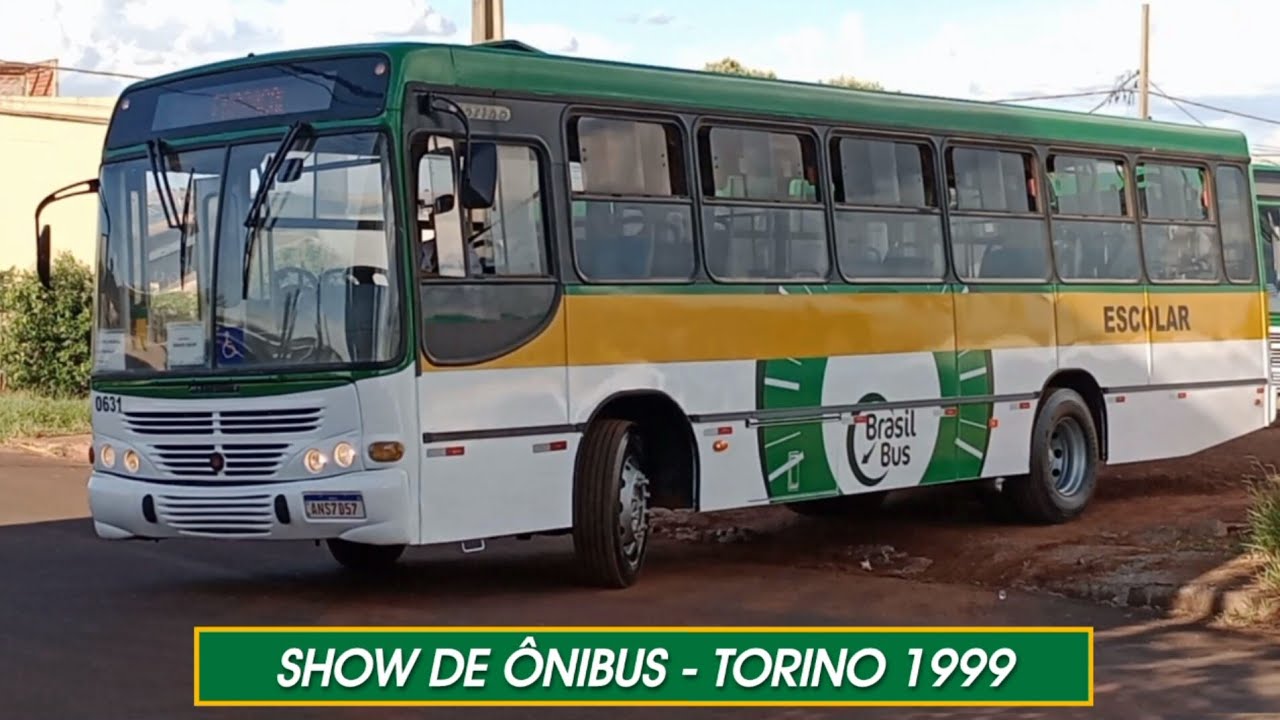 SHOW de ÔNIBUS Torino 1999 OF-1418 - NOVA empresa de TRANSPORTE ESCOLAR de Sarandi/PR