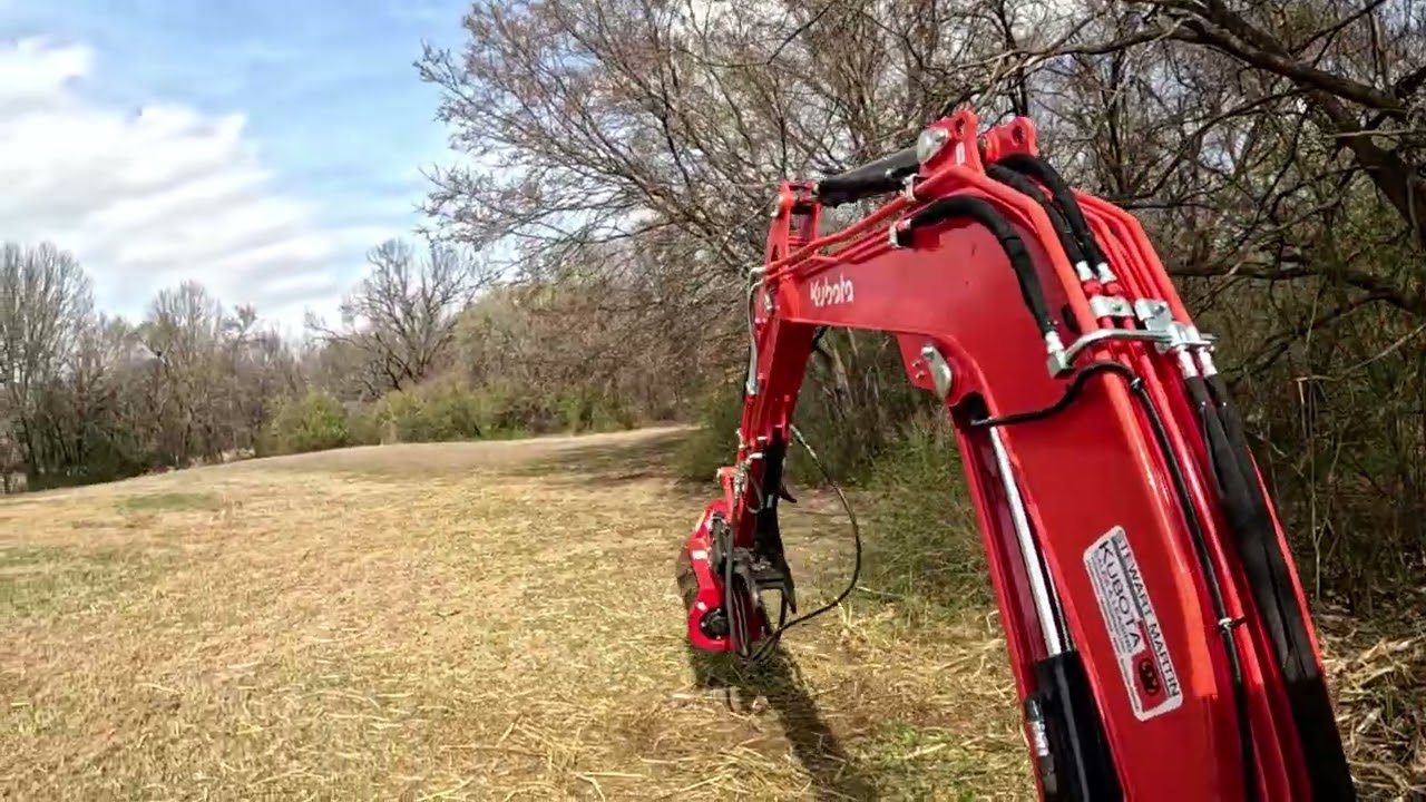 Forestry Mulching dealing with lots of thorny vines