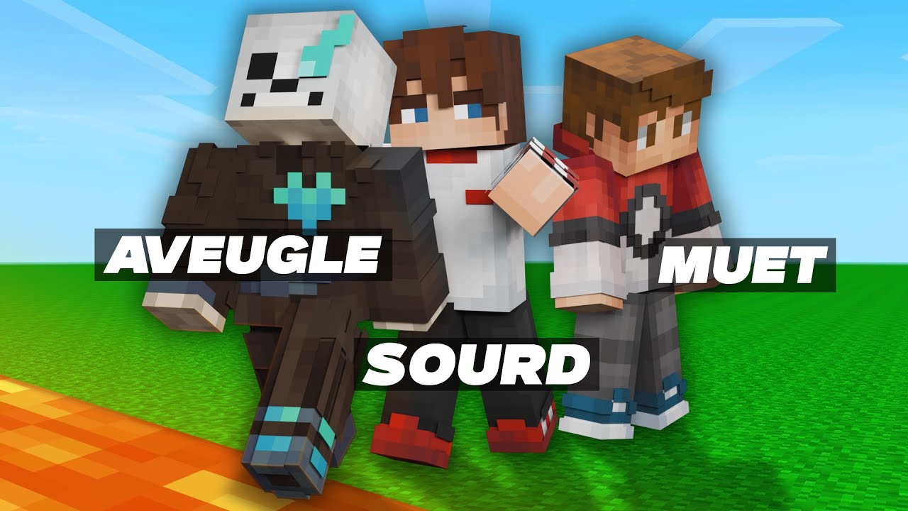 FINIR MINECRAFT AVEC 1 SOURD, 1 AVEUGLE & 1 MUET (ft. Mathox et MartinPonk)