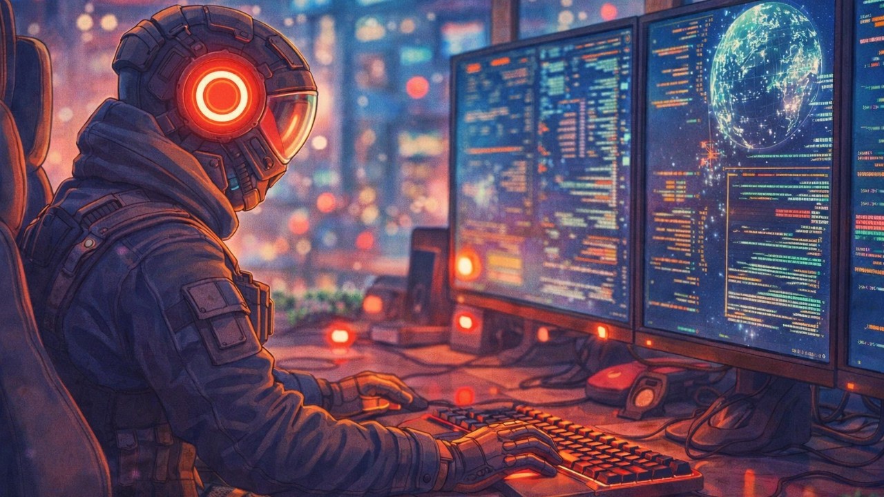 Cyber Focus ASMR 🌌 | Deep Chill Flow for Coding & Late Night Work