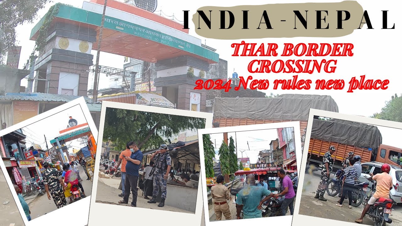 India - Nepal border Crossing the Sunauli ! NEw rule & place for Vehicle Permit ,Road tax & checking