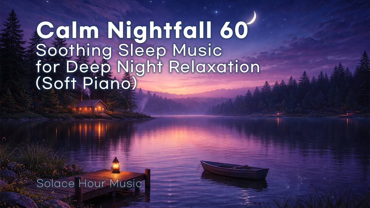 Calm Nightfall 60 🌙 | Soothing Sleep Music for Deep Night Relaxation (Soft Piano)