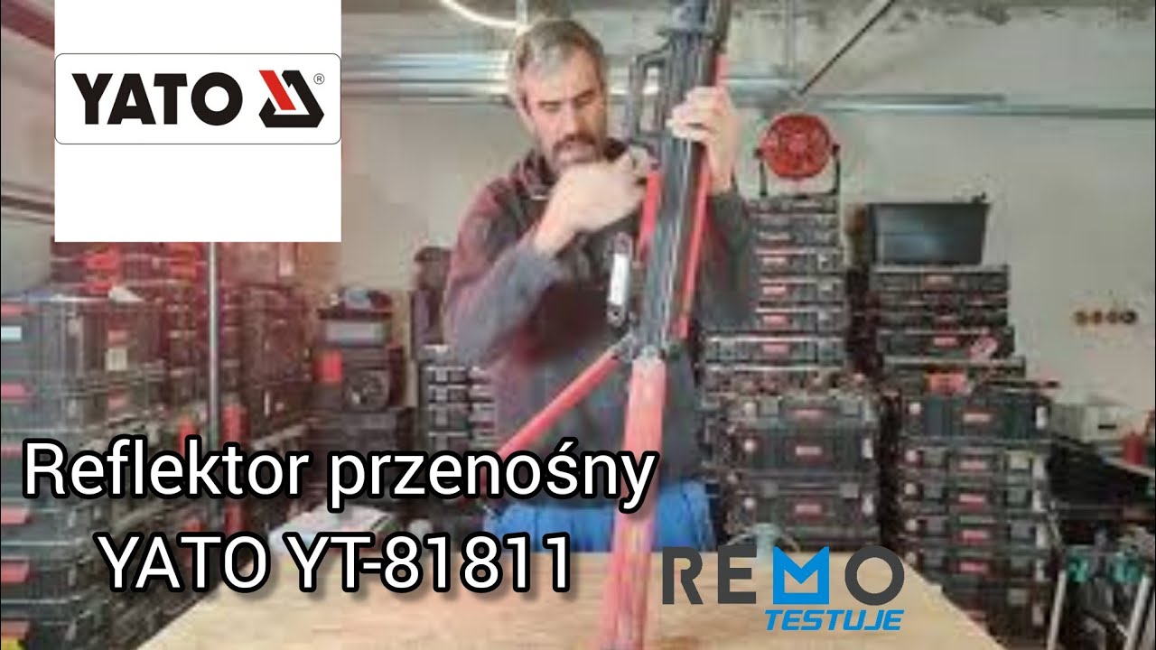 Reflektor przenośny Yato YT-81811 #yato #lampa #recenzja