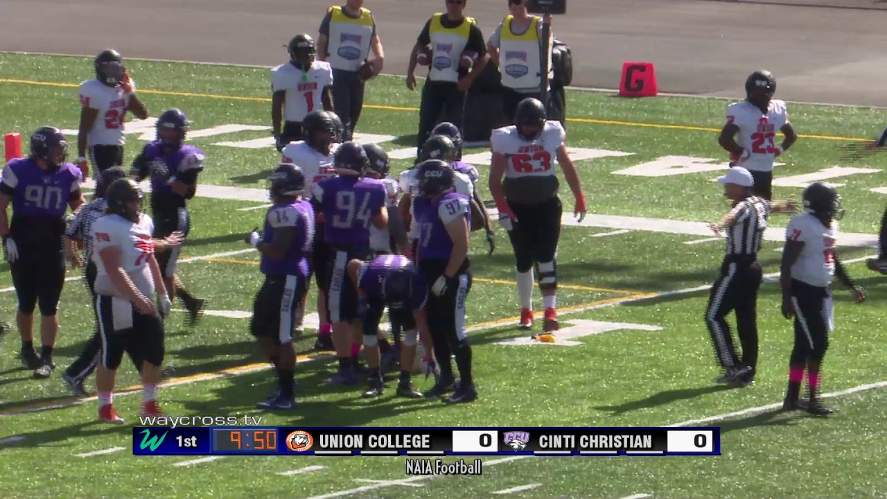 Union College vs Cincinnati Christian University Football of October 19, 2019