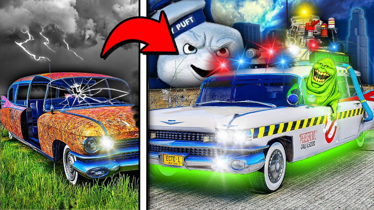 Repairing ECTO-1 Ghostbusters Car in GTA 5!