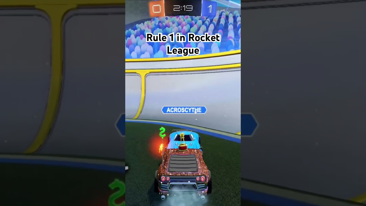 This is a reminder that following rule 1 in Rocket League leads to positive outcomes