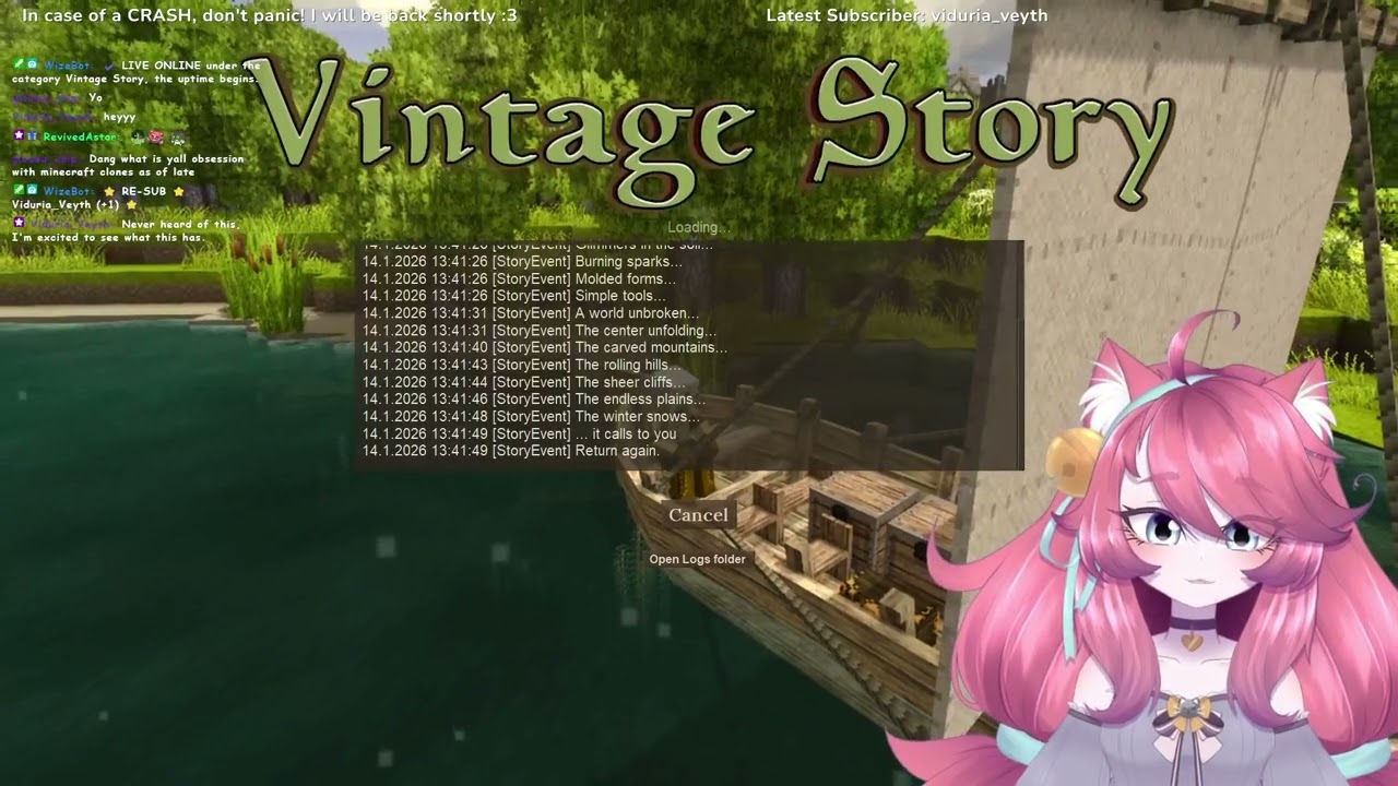𑄝 [14/01/2025] Vintage Story with Chaos🌲🪓 ⎡ Colourful Chaos | VKIYO ⎦ ♡