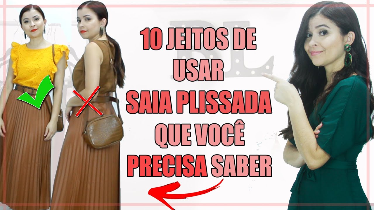 Jeitos estilosos de usar SAIA PLISSADA no dia á dia I Blog da Le