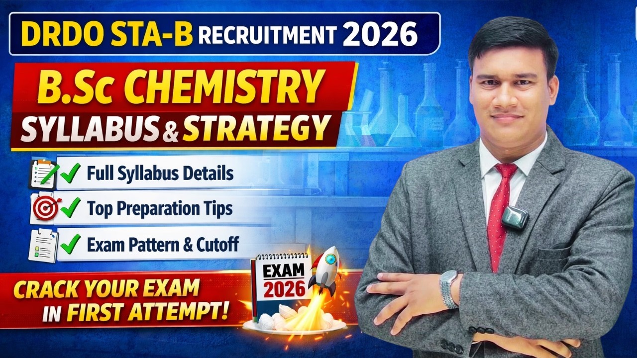 DRDO Tier 02 STA-B 2026 Chemistry Strategy | Smart Study Plan + Important Topics | Er. Saurabh Sir