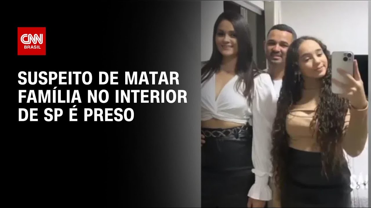 Suspeito de matar fam&iacute;lia no interior de SP &eacute; preso | AGORA CNN