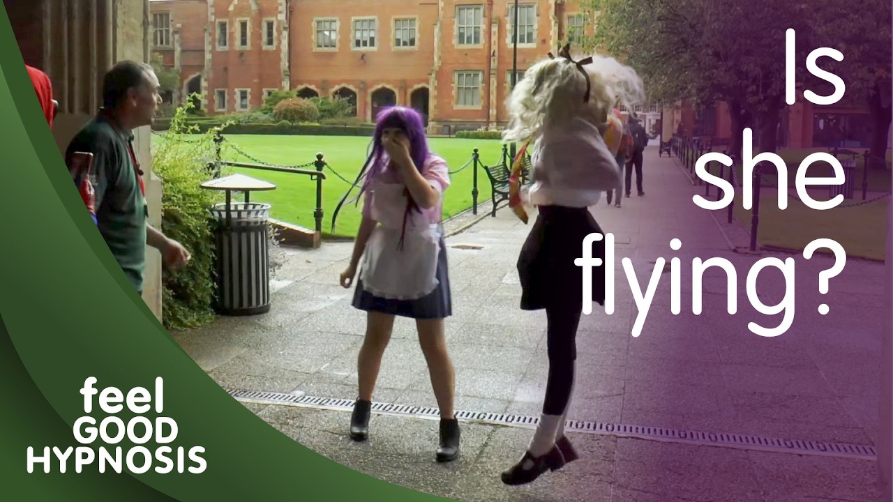 Full street hypnosis set with two anime girls at the same time having fun