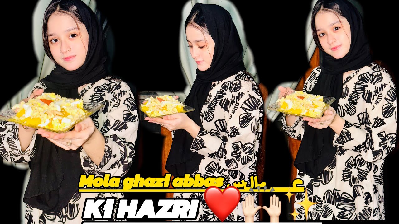 HAZRI recipe 👩‍🍳 hussain hall gye salam krny  ❤️✨🙏🏻hazri distribute ki mama ny ✨#rubishahid #vlog 