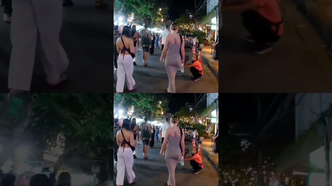 【Full video ▶】Women Back View Street Walk｜Bangkok Khao San
