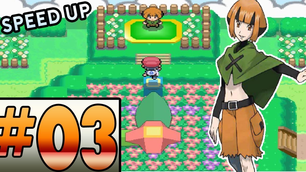 Pokemon Platinum Walkthrough Part 3 - Eterna City & Gym Leader Gardenia (SPEED UP!)