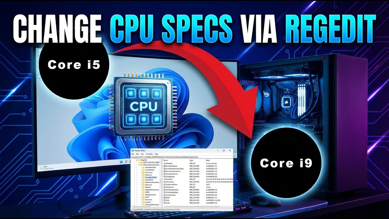 How to Change CPU Specs in Windows Using Regedit – Easy Tutorial