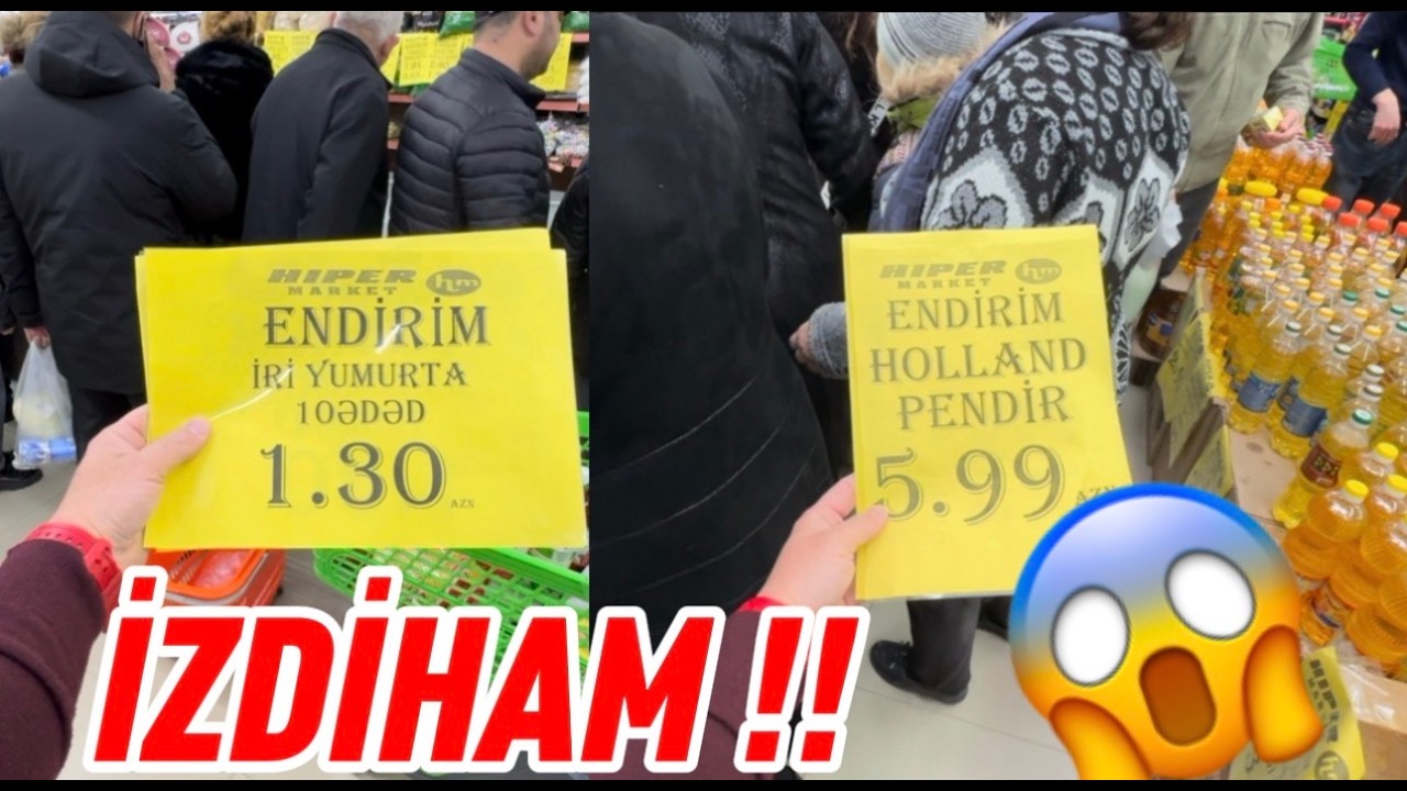 😱İZDİHAM !! Mağazanı Apardılar | Endirim | Ucuzluq Bax budur !! #azerbaijan