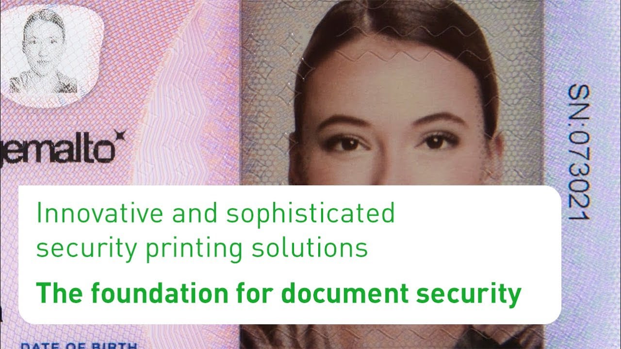 Innovative and sophisticated security printing solutions lay the foundation for document security