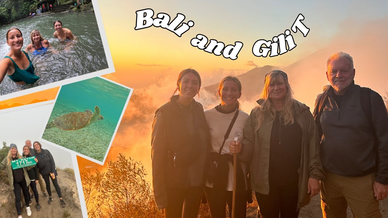 WE GAINED TWO NEW TRAVEL COMPANIONS | Exploring Bali, baby turtles, hiking Mt. Batur & Gili T 🐢