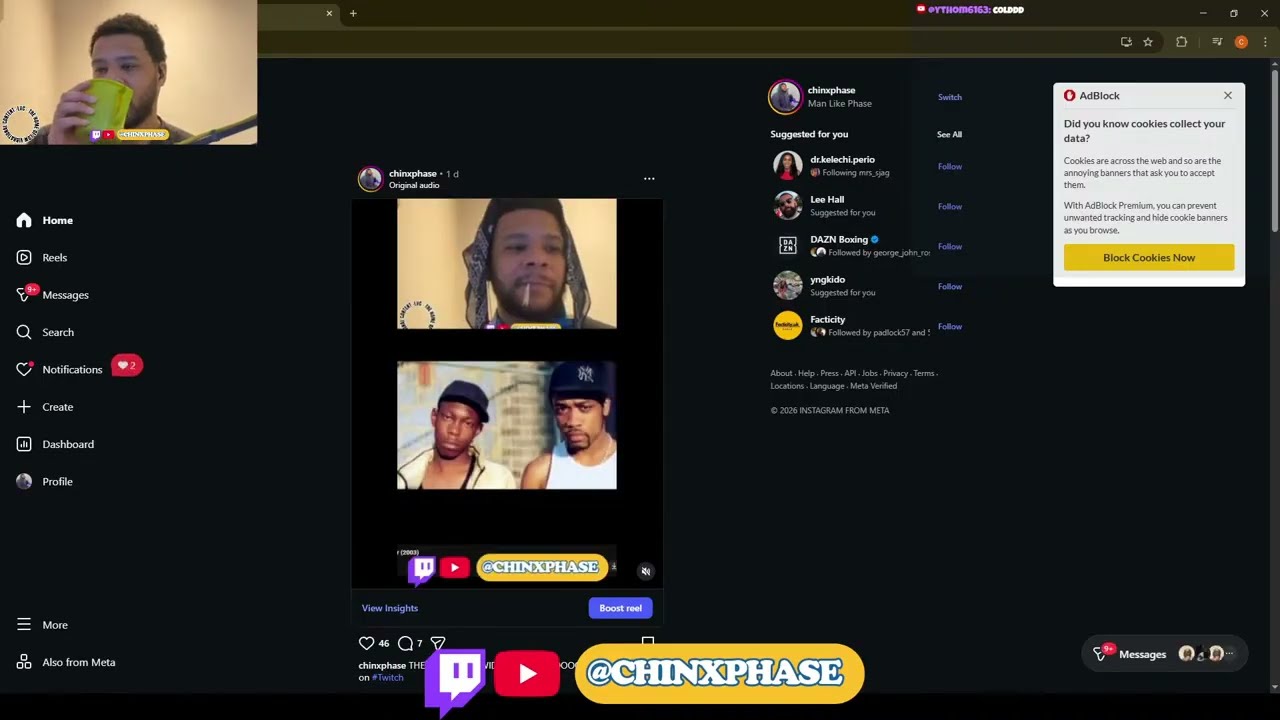 SUBSTITUTE STREAM COS WE MISSED YESTERDAY, WA GWAN THO
