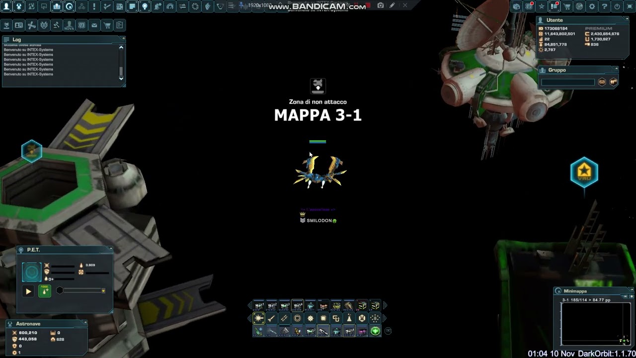 Darkorbit Vortex of greed bug