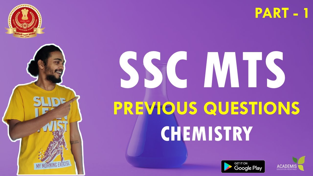 SSC MTS - Previous Questions - Chemistry