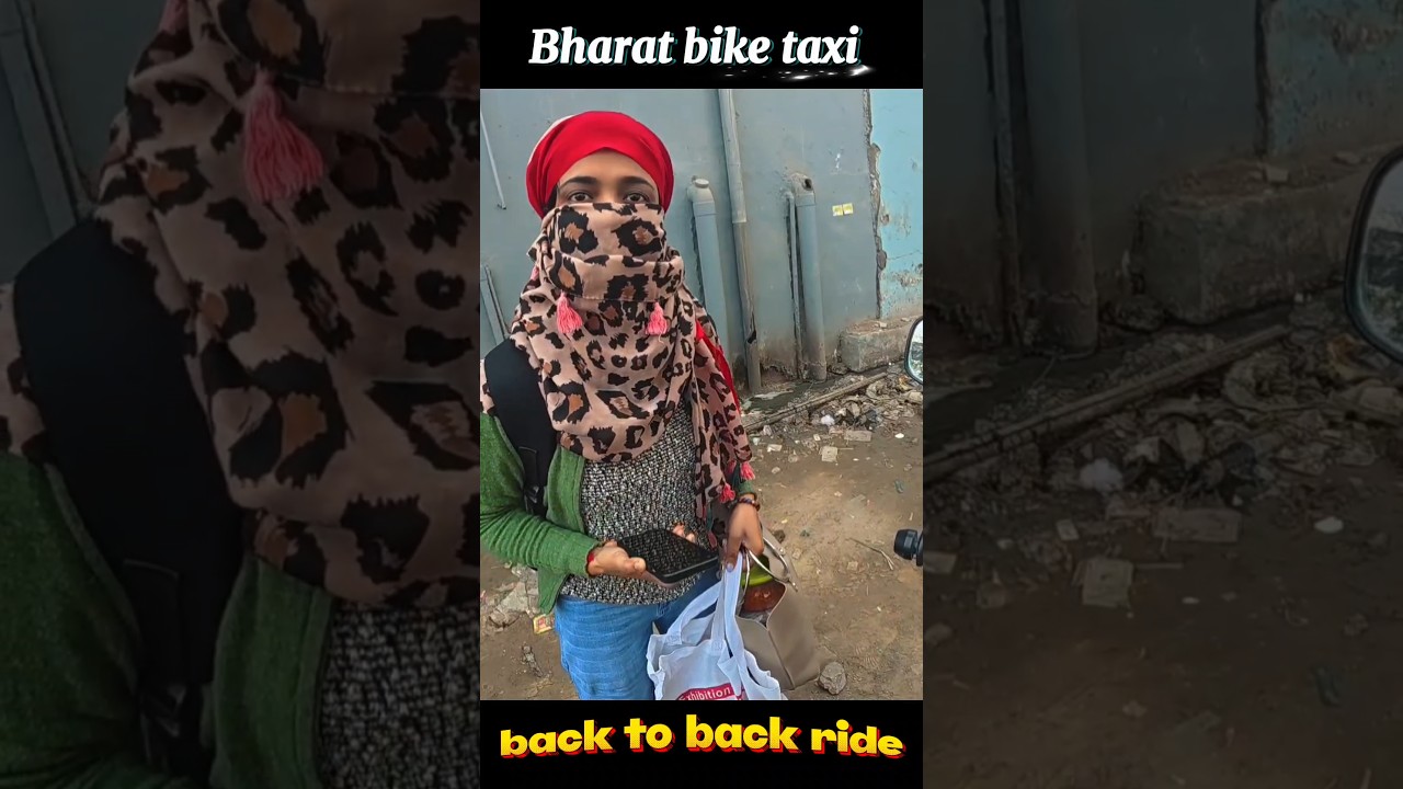 back to back ride in bharat bike taxi #taxi