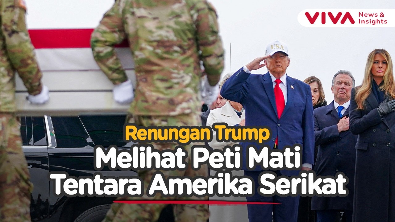 Hormat Terakhir Trump kepada Jenazah Tentara AS dalam Perangi Iran