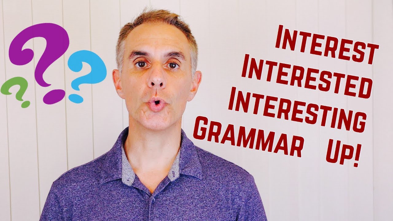Interest-Interested-Interesting (+more) English Grammar Lesson/Examples  #LearnEnglish#English#ESL