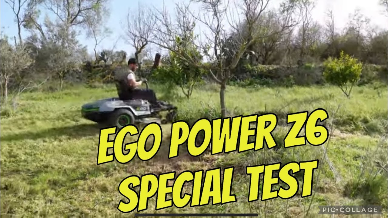 Ego power Z6 zero-turn mower extremely tall overgrow grass - trattorino egopower z6 Taglio erba alta