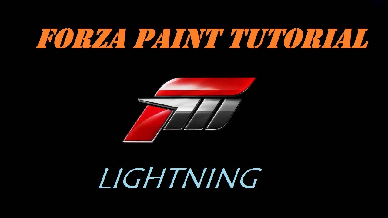 Forza 4 Painting Tutorial- Easy Lightning Pattern