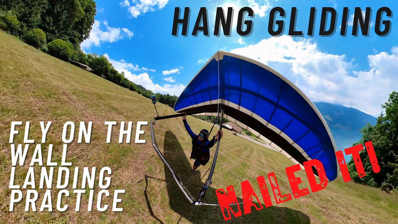 Hang Gliding - First Time Learning To Slope Land